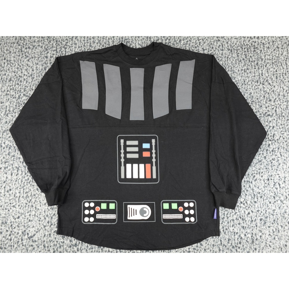 Disney Star Wars Spirit Jersey Adult Medium Black Darth Vader Costume Shirt
